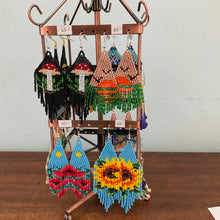 Load image into Gallery viewer, Designs By April - Beaded Woven Earrings
