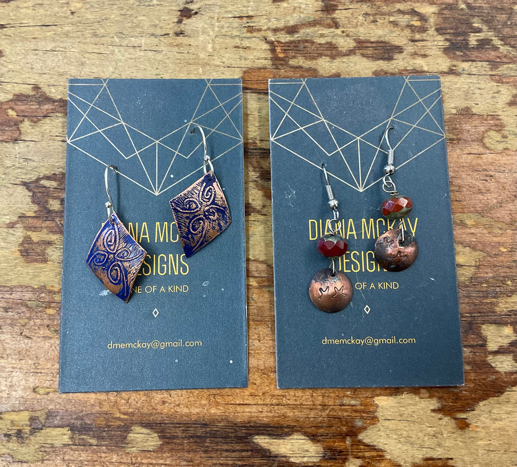 Diana McKay - Copper Earrings
